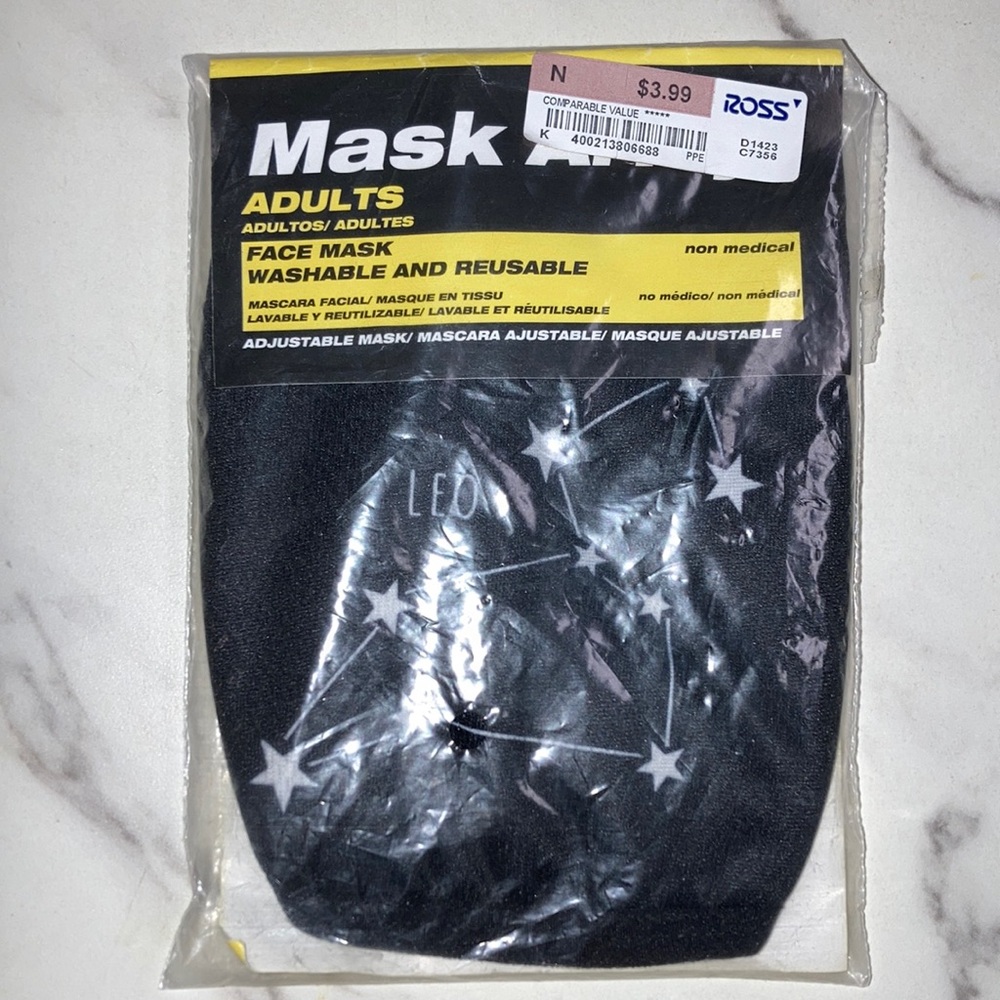 Leo Star Pattern Face Mask